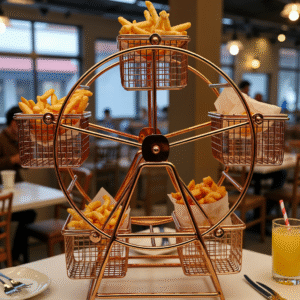 ferris wheel rotating snack rack